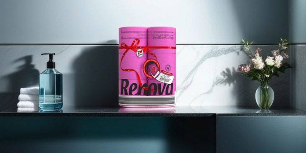 toaletni papir ruzovy renova